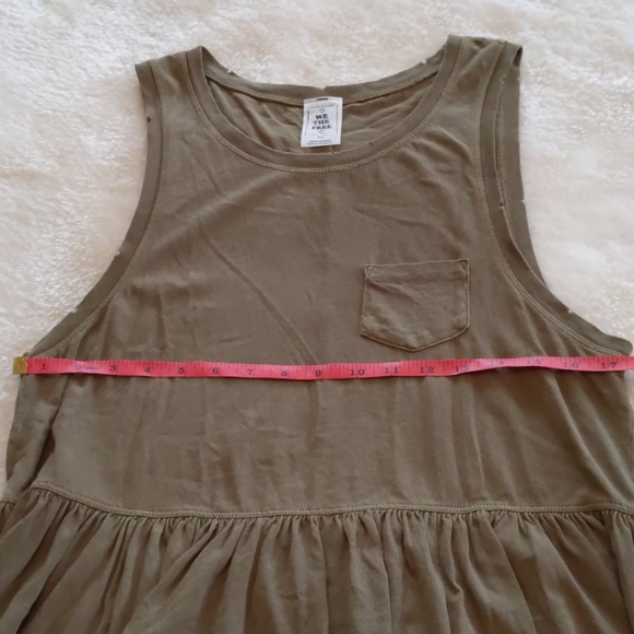 We the Free Continental Peplum Tank, Army Green - Picture 5 of 11